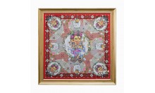 กรอบรูปผ้าเช็ดหน้า ภาพพระพิฆเนศ 